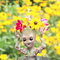 Miniatyrbild 5 av 5: Baby Groot Blomkruka, Cartoon Baby Groot Blomkruka med Dränering