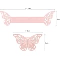 Miniatyrbillede 3 af 5: Sæt med 30 (Pink) Blanke Reflekterende Sommerfugl Papir Hule Serviet R