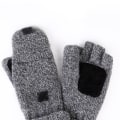 Pikkukuva 3 / 3: Gris, taille unique, gants d'hiver chauds en polaire thermique po