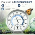 Miniatyrbillede 3 af 5: Indendørs analog hygrometer termometer - Hygrometer i rustfrit stål