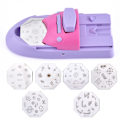 Miniatyrbillede 4 af 5: Neglekunst mønsterprinter DIY stempler manicure trykmaskine Pr
