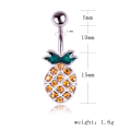 Pikkukuva 5 / 5: 14G kirurginen teräs ananas naparenkaat napapainikkeet napa