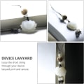 Miniatyrbilde 4 av 5: Jade nøkkelringer 2 stk håndvevde lotus jade nøkkelringer charms deco
