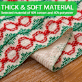 Miniatyrbillede 2 af 5: (Rød og grøn patchwork flet) Julebordløber 30x220CM C