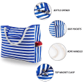 Miniatyrbillede 4 af 4: Tasker til kvinder Ekstra stor strandtaske Sandproof Cute Beach Tote Bag Canvas Pool Bag med indvendige lommer