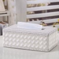 Miniatyrbillede 2 af 2: KingFom Moderne tissues boks lavet af beige læder