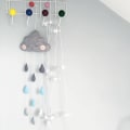 Miniatyrbillede 2 af 5: Sky Raindrop Vedhæng Vuggestue Soveværelse Vindue Væg Tint Krybber Være