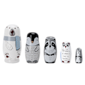 Miniatyrbillede 1 af 5: Russiske Nesting Dolls, Legetøj i Træ, Søde Russiske Dukker, Polar Bea