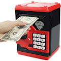 Miniatyrbillede 1 af 5: Elektronisk sparegris med automatisk penge-scroll, Mini ATM-boks