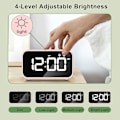 Pikkukuva 4 / 5: LED-digitaalinen herätyskello torkkutoiminnolla, 12/24 tunnin USB-ladattava