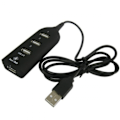 Miniatyrbillede 3 af 3: USB 2.0 Hub til 4 porte Sort