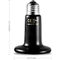 Miniatyrbillede 2 af 5: E27 50W Emitter Pet Varmepære Infrarød Keramisk Varmeapparat, Krybdyr