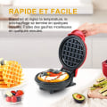 Miniatyrbillede 4 af 5: Mini vaffeljern til individuelle vafler, hash browns, paninis, L