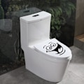 Miniatyrbillede 2 af 5: 6 ark Toilet Stickers, Happy Face, Toilet Lid Stickers, Toilet