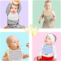 Miniatyrbillede 5 af 5: Bibs unisex-Baby Drool Bibs Lap-shoulder Drool Cloths Justerbar