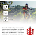 Miniatyrbillede 5 af 5: Aluminiumlegering MTB cykelpedal, holdbar skridsikker 9/16 tommer MTB cykel