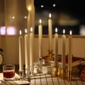 Miniatyrbillede 5 af 5: 6 stk. LED-stearinlys, guldbund, nyt 3D-batterivindue, flammefri F