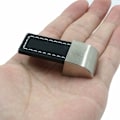 Miniatyrbilde 4 av 5: Lærskuffeknapper 10 stk. Sorte skap knotter Lær Møbler