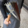Miniatyrbillede 2 af 3: 2 stk. premium trekant hakke hånd med rustfrit stålblad træhåndtag til lugning, løsning og fjernelse af døde blade