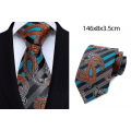 Pikkukuva 2 / 5: Solmiosetti Hanky Cufflinks Solmiot Kudottua Silkkiä