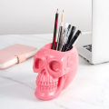 Pikkukuva 5 / 5: Vaaleanpunainen Skull-kynä ja kynäteline, Skull-avaimenperä, meikkisivellin Ho