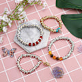 Miniatyrbillede 5 af 5: 100 stk. 8mm Rondelle Perler Rhinestone Krystal Løs Runde Spacer B