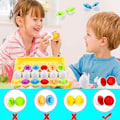 Miniatyrbillede 5 af 5: Plast assorterede ægformer og farver Montessori legetøj Recognitio
