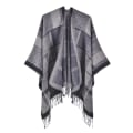 Miniatyrbilde 1 av 4: noir 1 Lady Classic Line Color treillis châle Cape mode populaire