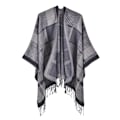Miniatyrbillede 1 af 4: noir 1 Lady Classic Line Color treillis châle Cape mode populaire