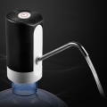 Miniatyrbild 3 av 4: Svart automatisk vattendispenser, USB-laddning bärbar elektrisk d