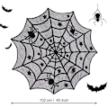 Miniatyrbild 5 av 5: Halloween Spetsdukar, Spindelnät Bordsdukar 100% Polyester