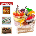 Miniatyrbild 3 av 5: 24-delars set med minidinosaurie-leksaker för dinosauriefest-cupcaketoppar -