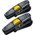 Miniatyrbild 1 av 5: 2-pack glasögonklämmor för solskydd i bilen, bilhållare för solglasögon