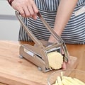 Miniatyrbild 5 av 5: Rostfri manuell potatisskärare Pommes frites skärare Potatis c