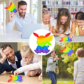 Pikkukuva 5 / 5: Punainen kaniini stressiä lievittävä lelu, Pop Bubble, Fidget Sensory Toy, Si