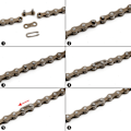 Miniatyrbilde 3 av 5: Sykkelkjede 1 hastighet ​​1/2 x 1/8 tommer 116 ledd