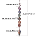 Miniatyrbilde 3 av 5: Bil Feng Shui Edelstener, 7 Krystaller Hengende Ornamenter, Sju Chak