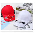 Miniatyrbillede 4 af 5: Unisex Baseball Cap med Solvifte Solhat Åndbar Bomuldsvisir
