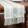 Miniatyrbilde 4 av 5: 1 stk Boheme 2 (grønn) Bordløper, Beige Boheme Bordløper 33 x