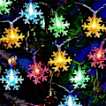 Miniatyrbild 1 av 3: Snöflinga Fe-ljus 3M 20st Led Batteridriven ljusslinga Flerfärgad Dekoration för Jul