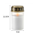Miniatyrbilde 4 av 4: Gravlys LED / Lys - Lys for graver 1200 timer - Hvit 1-P