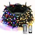 Miniatyrbilde 1 av 3: 18m 180 dekorative LED lavspennings julelys - USB-port, 8-funksjons fjernkontroll, bryllup og juledekorasjon (flerfarget)