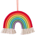 Miniatyrbild 1 av 5: Regnbågsväggbonad i macramé, gobeläng för boho-dekoration pojkar R