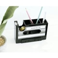 Miniatyrbillede 4 af 5: Retro kassettedispenser til skrivebord, blyantholder, penbeholder,