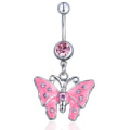 Miniatyrbillede 3 af 4: “Baby On Board” BioFlex Graviditets Navle Dangle Mave Ring,