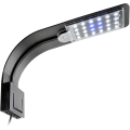 Miniatyrbilde 2 av 3: Ultra liten LED-lys for små akvarier, Mini akvariumklipslys med 24 hvite og blå LED-er for 30-40 cm akvarium, 10W (svart)