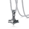 Pikkukuva 1 / 5: Hopeinen viikinkikaulakoru Thorin vasara Mjolnir -ketju