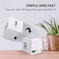 Miniatyrbilde 3 av 5: (15-20-30-60) Hvit kubetimer, digital studietimer med LED-lys