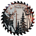 Miniatyrbillede 1 af 3: Svinghjul Smedejern Ornamenter Pastorale Ornamenter Metal Fugle Dyr Have Dekoration B