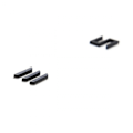 Miniatyrbillede 5 af 5: 3D mat sort Tesla-bogstaver Trunk Panel Badge